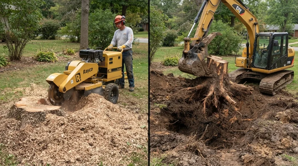 {posthttps://allnaturaltreeexperts.com/blog/stump-grinding-vs-stump-removal/Stump Grinding vs. Stump Removal: Which Option Is Right for Your Property?_title}